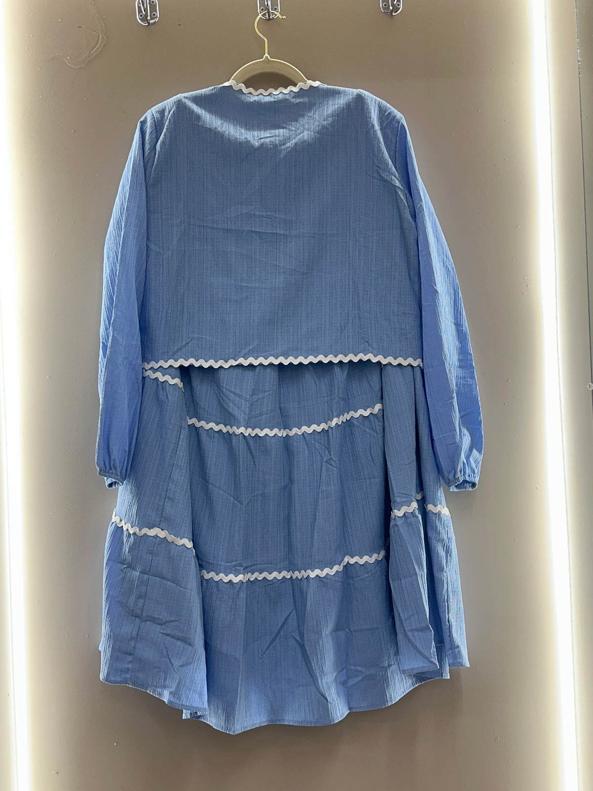 Tie-Front Layered Dress