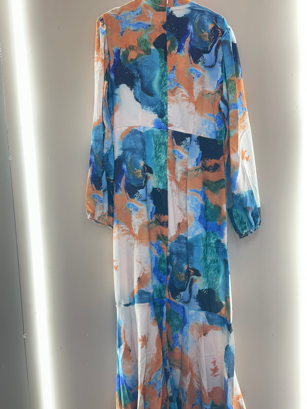 Abstract Harmony Maxi Dress