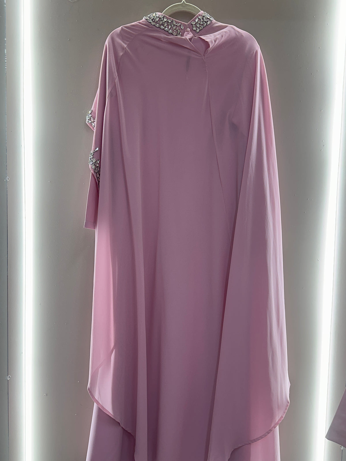 Crystal Cape Maxi Dress