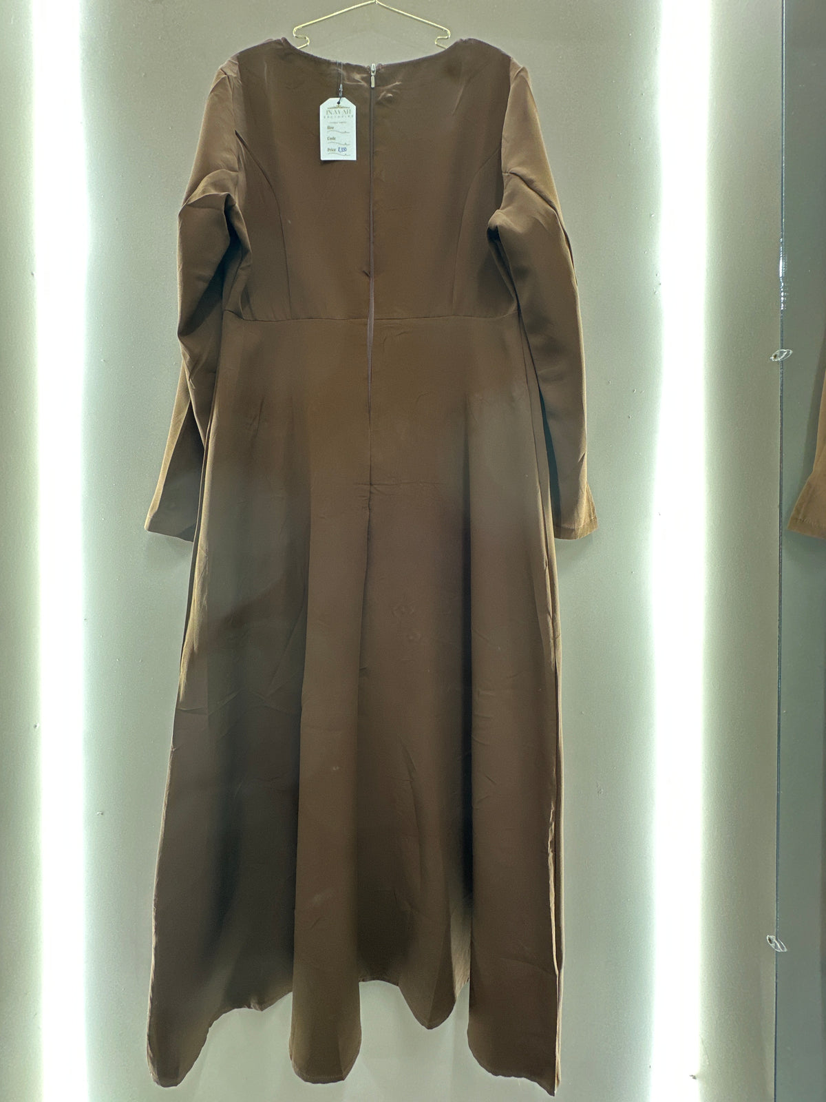 The Victoria Mocha Dress