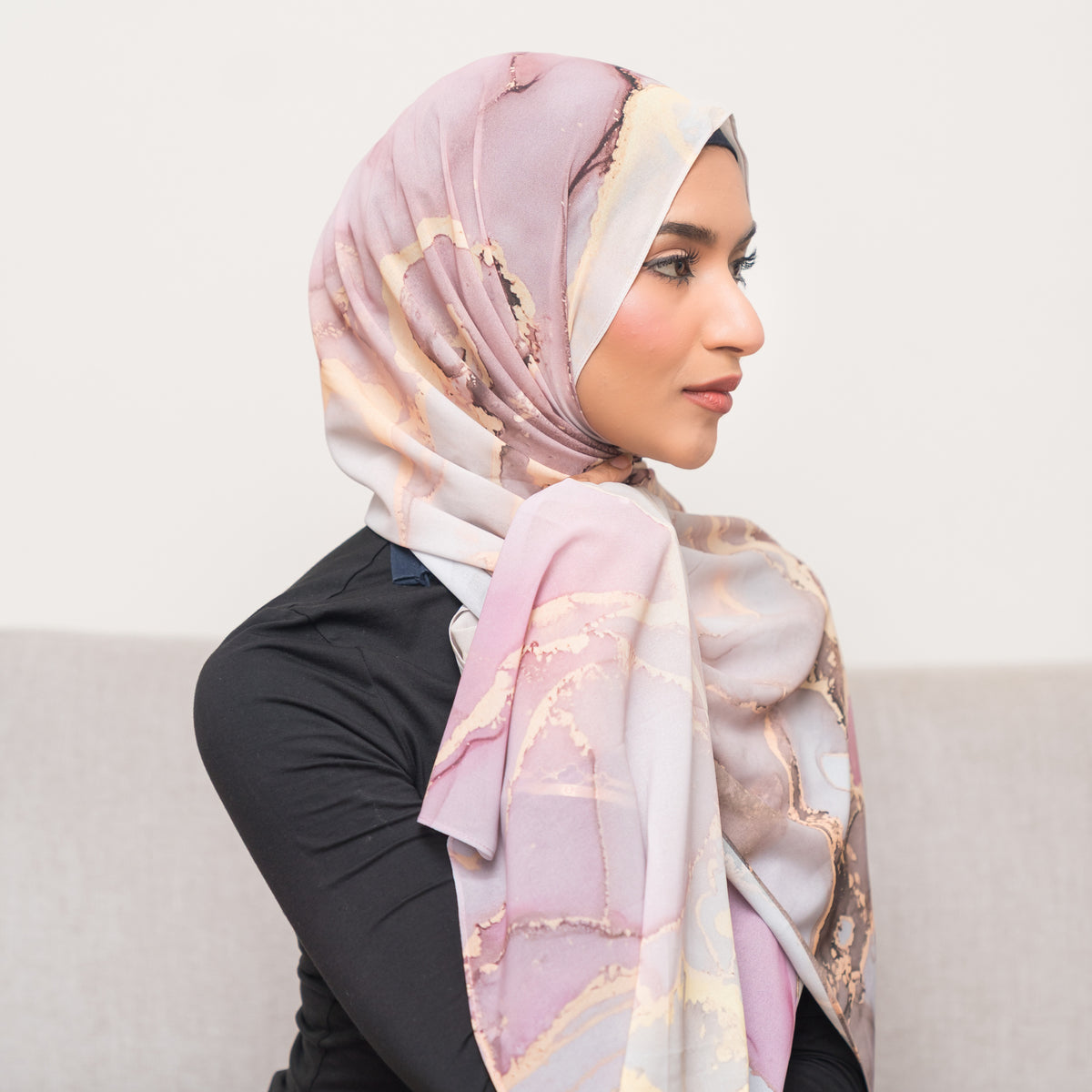 Rose quartz ~ luxury Chiffon — view 2