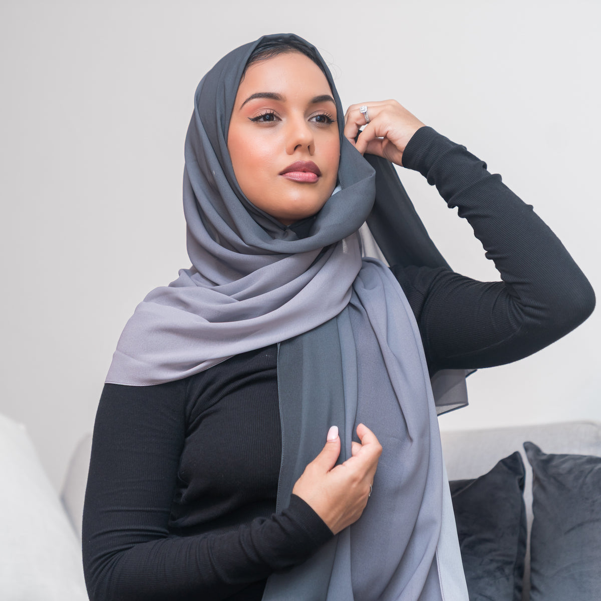 Luxury Ombre Hijab – 304 – 304 — view 2