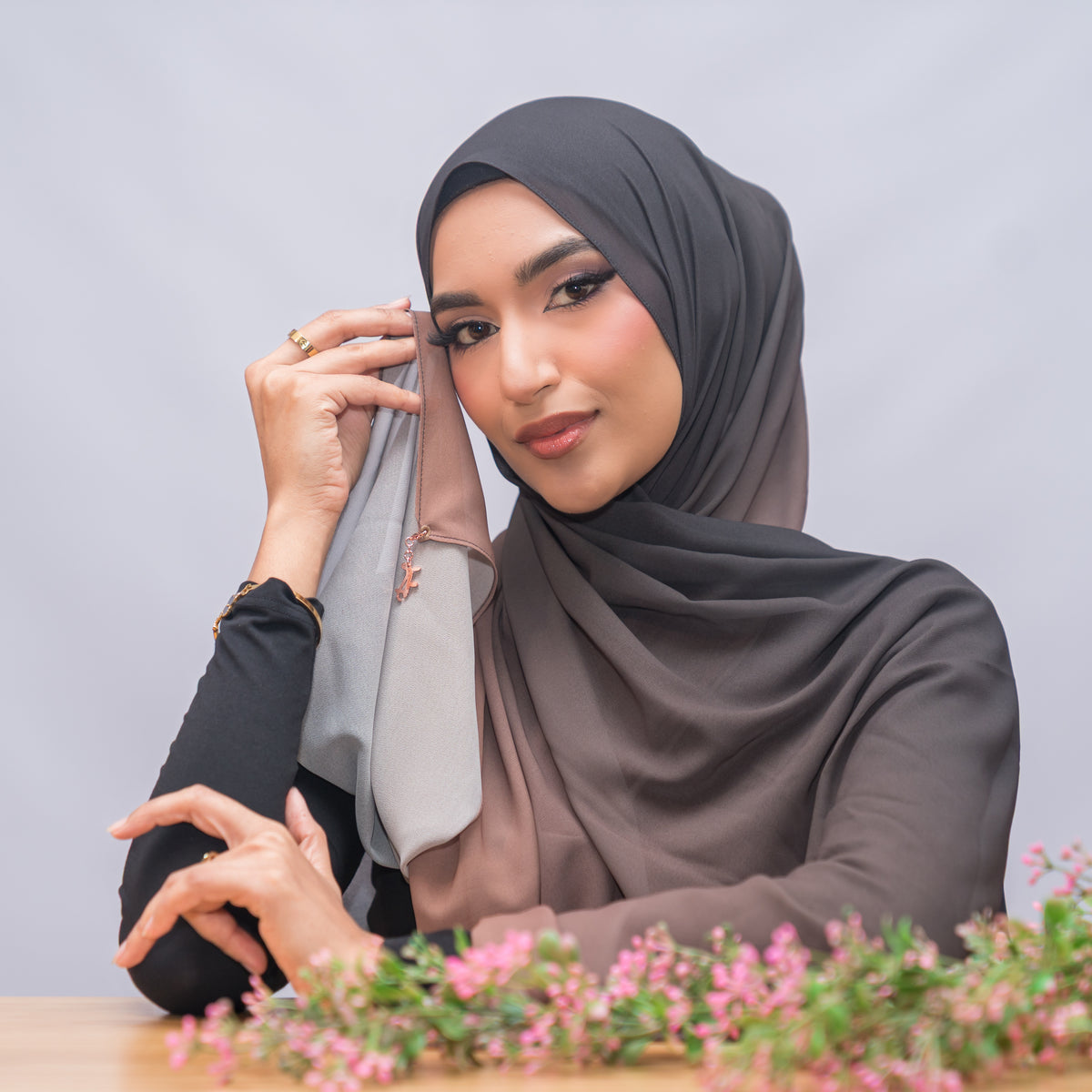 Luxury Ombre Hijab – 313 – 313 — view 2