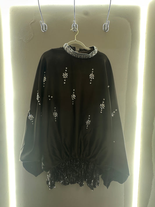 Crystal Embellished Skirt Co-Ord