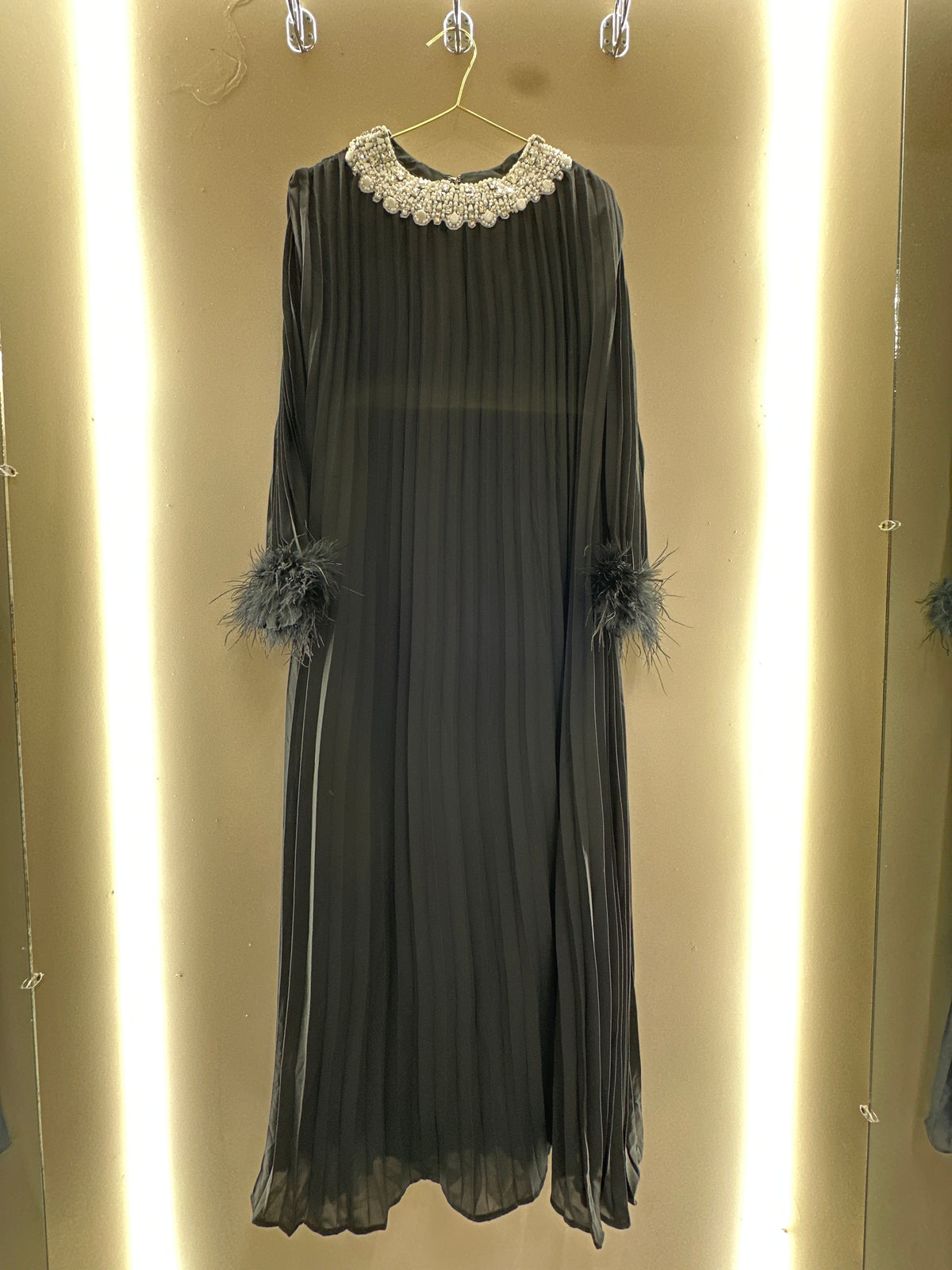 Royal Elegance Pleated Dress