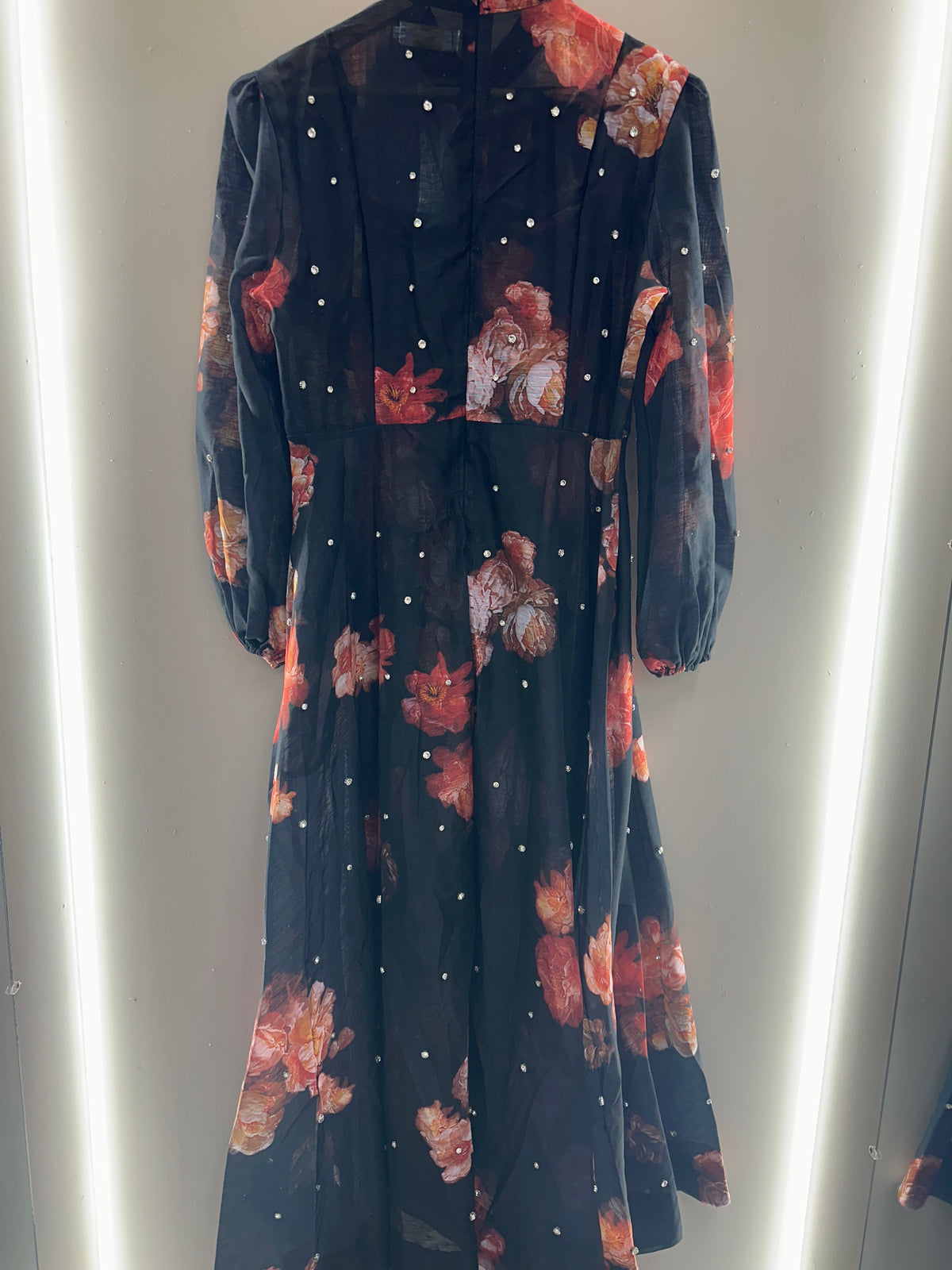 Pearl Blossom Maxi Dress