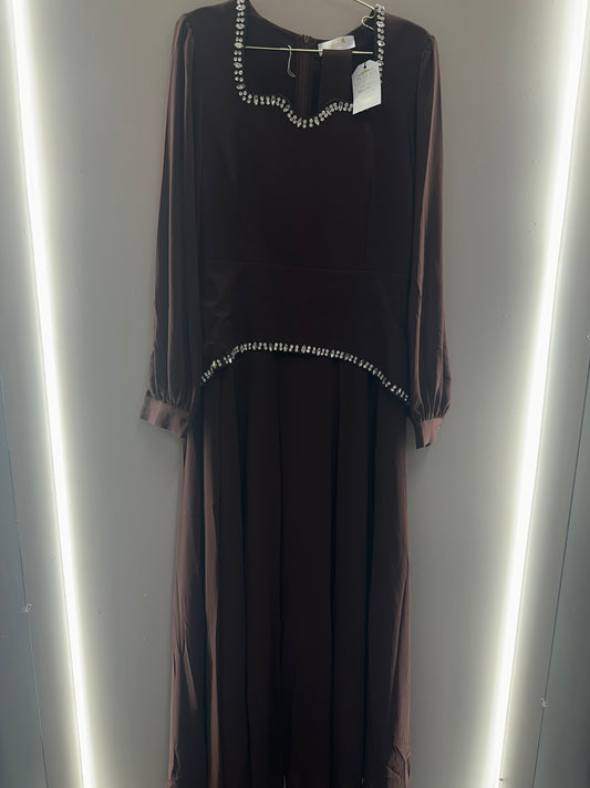 Crystal Elegance Maxi Dress