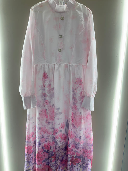 Blush Blossom Maxi Dress