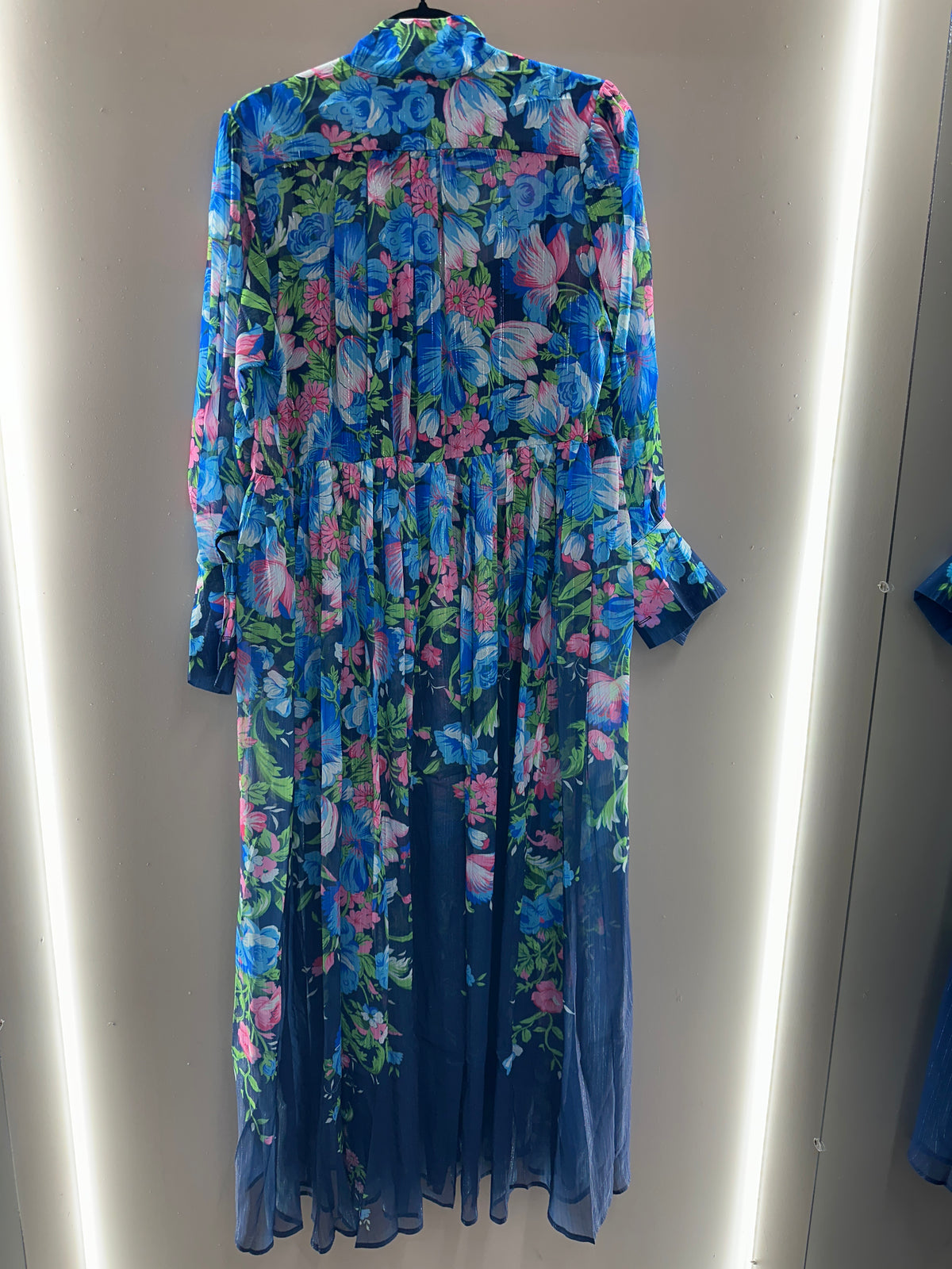 Blooming Garden Pleated Maxi Dress
