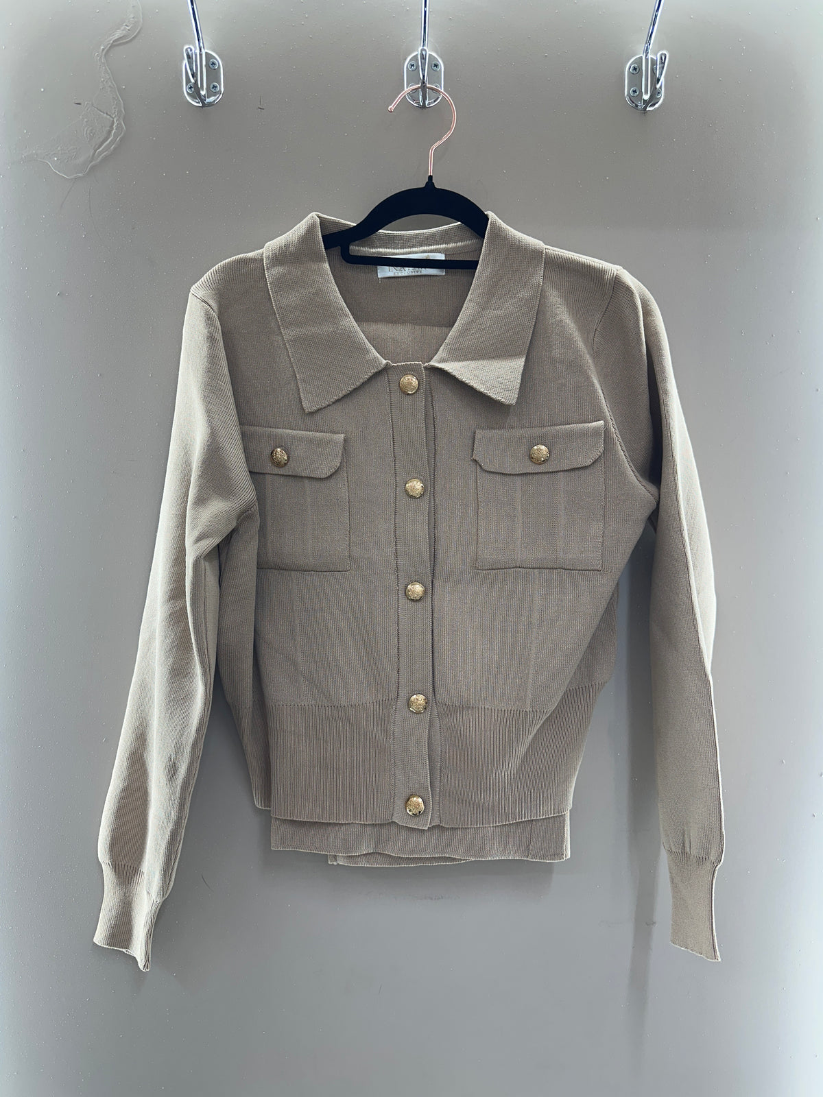 Golden Button Knit Co-Ord