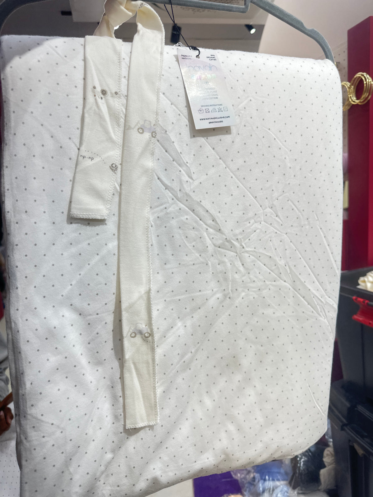 Little House Baby Blanket & Hooded Wrap Set – Cream