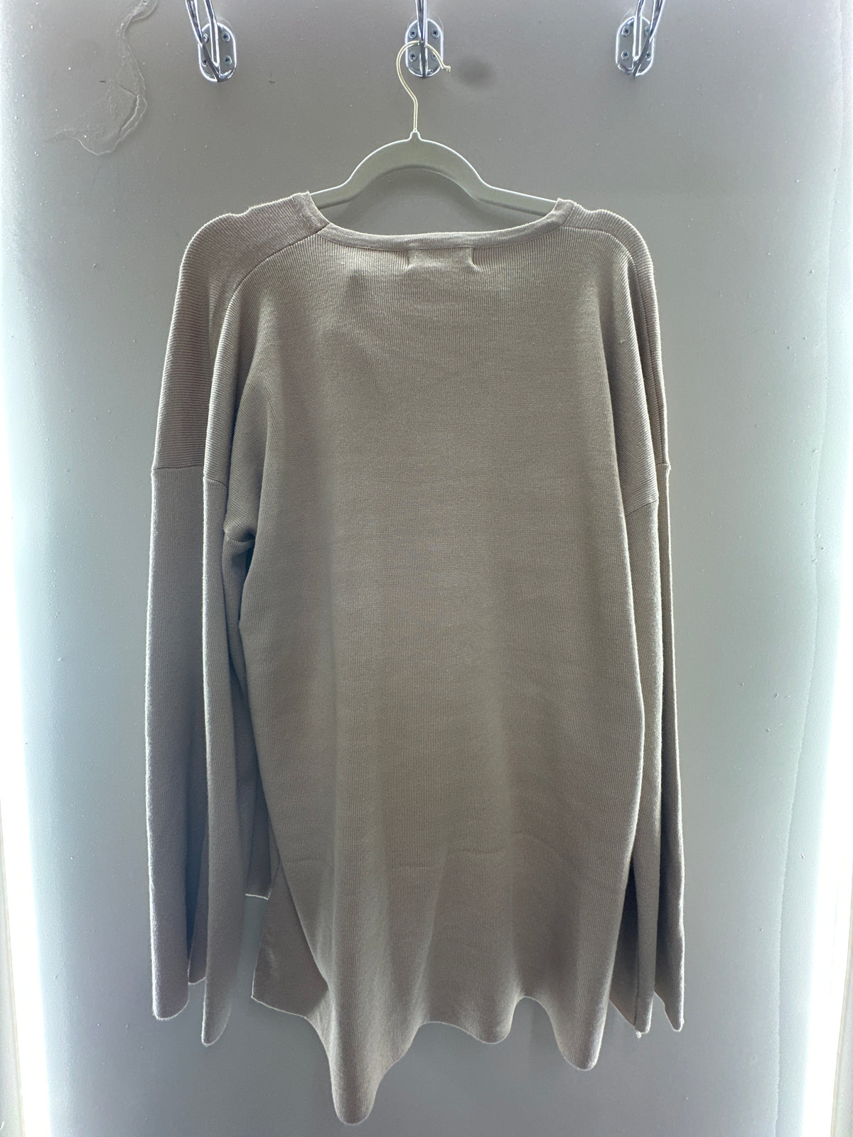 Oversized Co-Ord Knit Sweater – Taupe