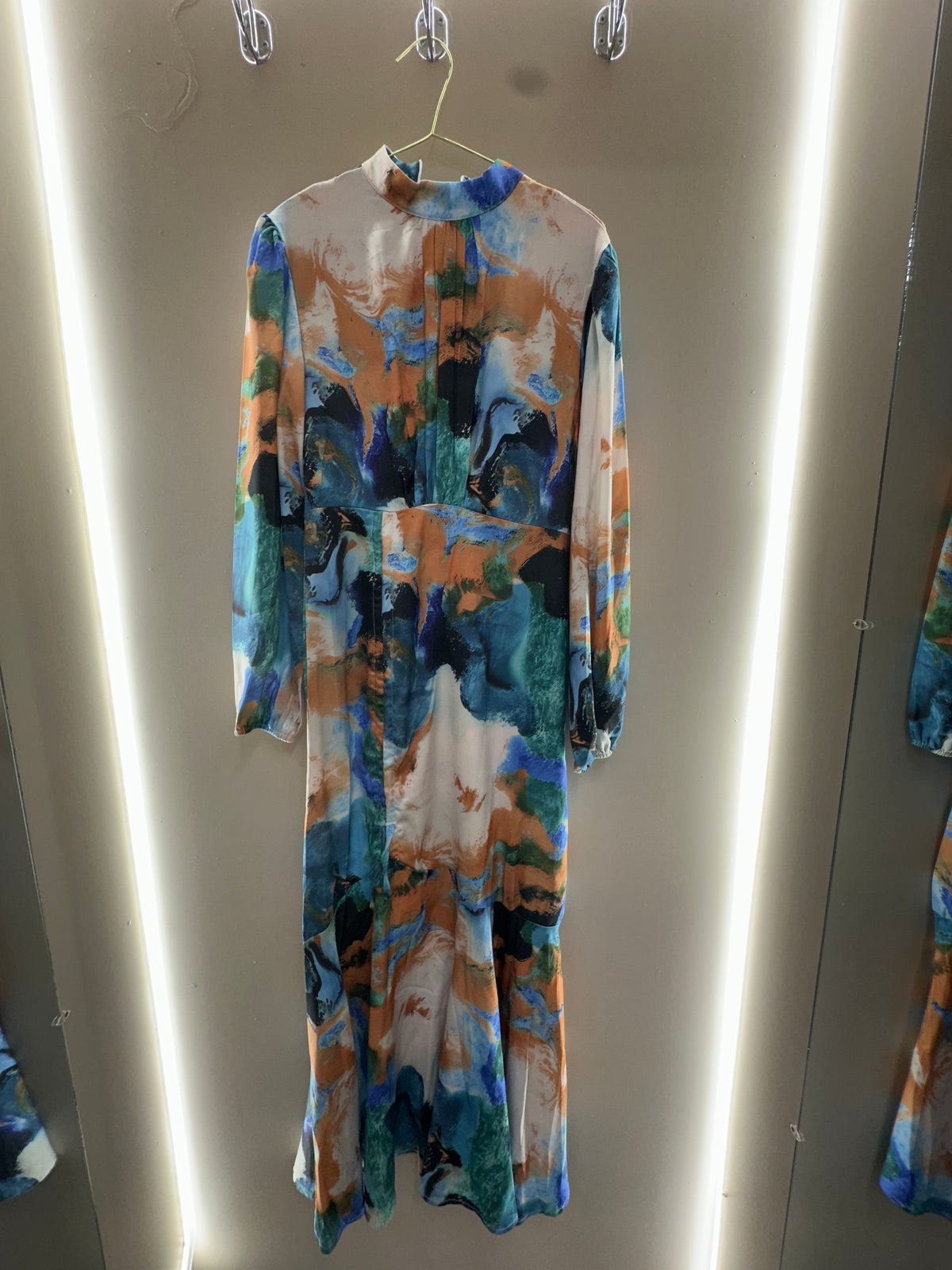 Azure Mosaic Maxi Dress
