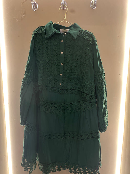 Lace Detail Top & Skirt Co-Ord