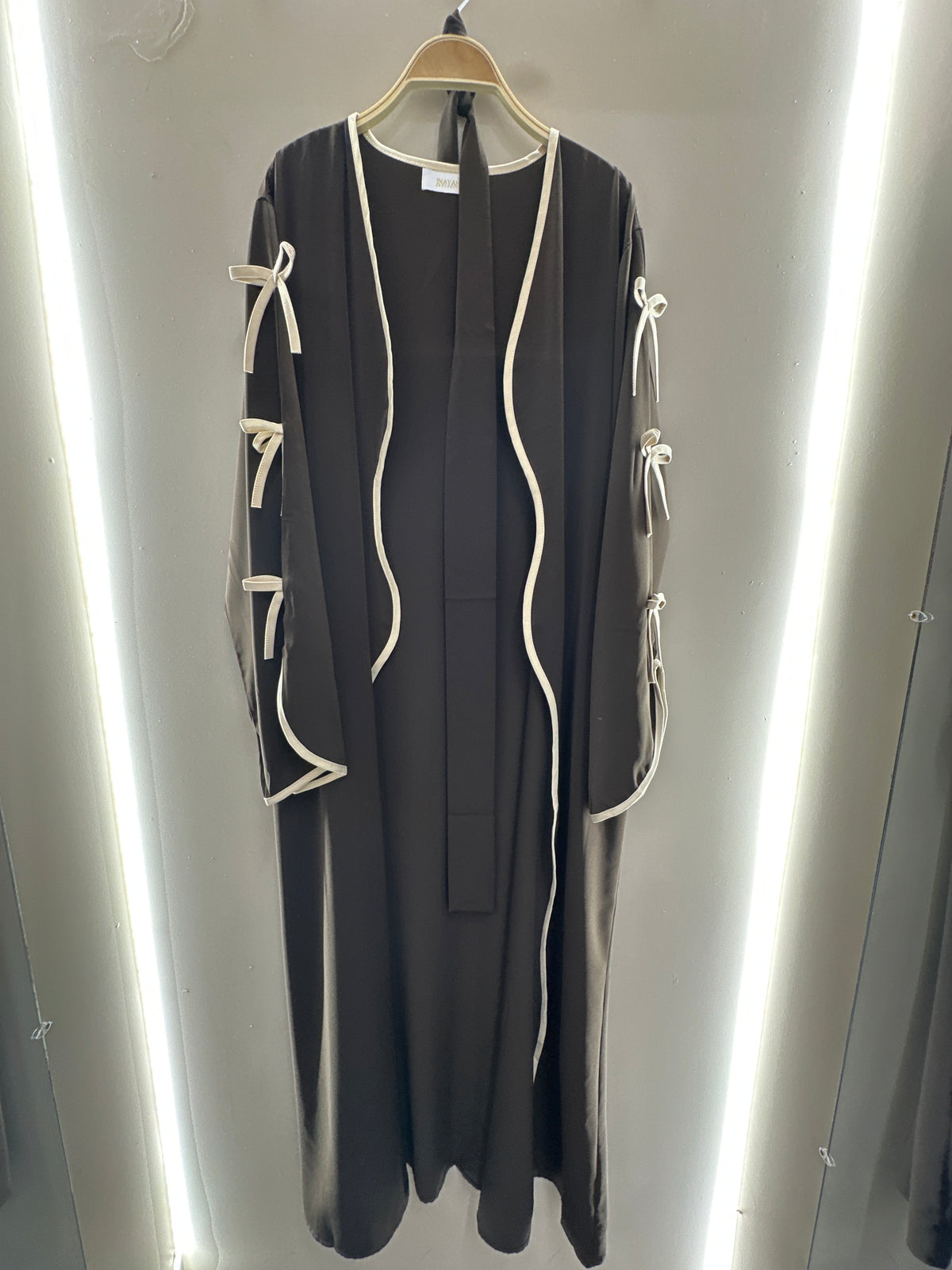 Dove Ribbon Duster Abaya
