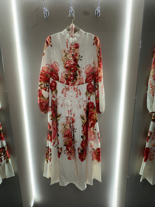 Crimson Rose Garden Dress