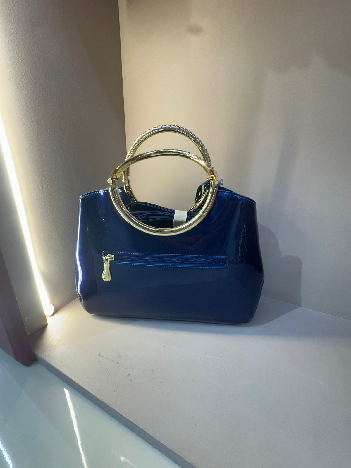 Royal Blue Gloss Handbag