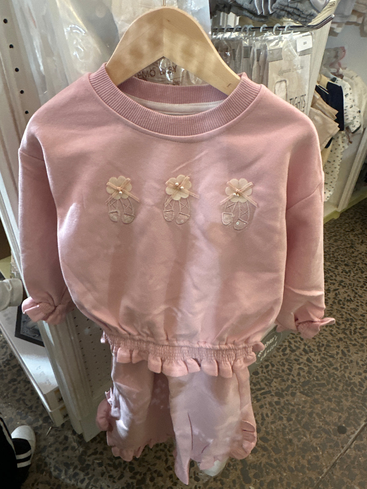 Pink 3 flowers girls