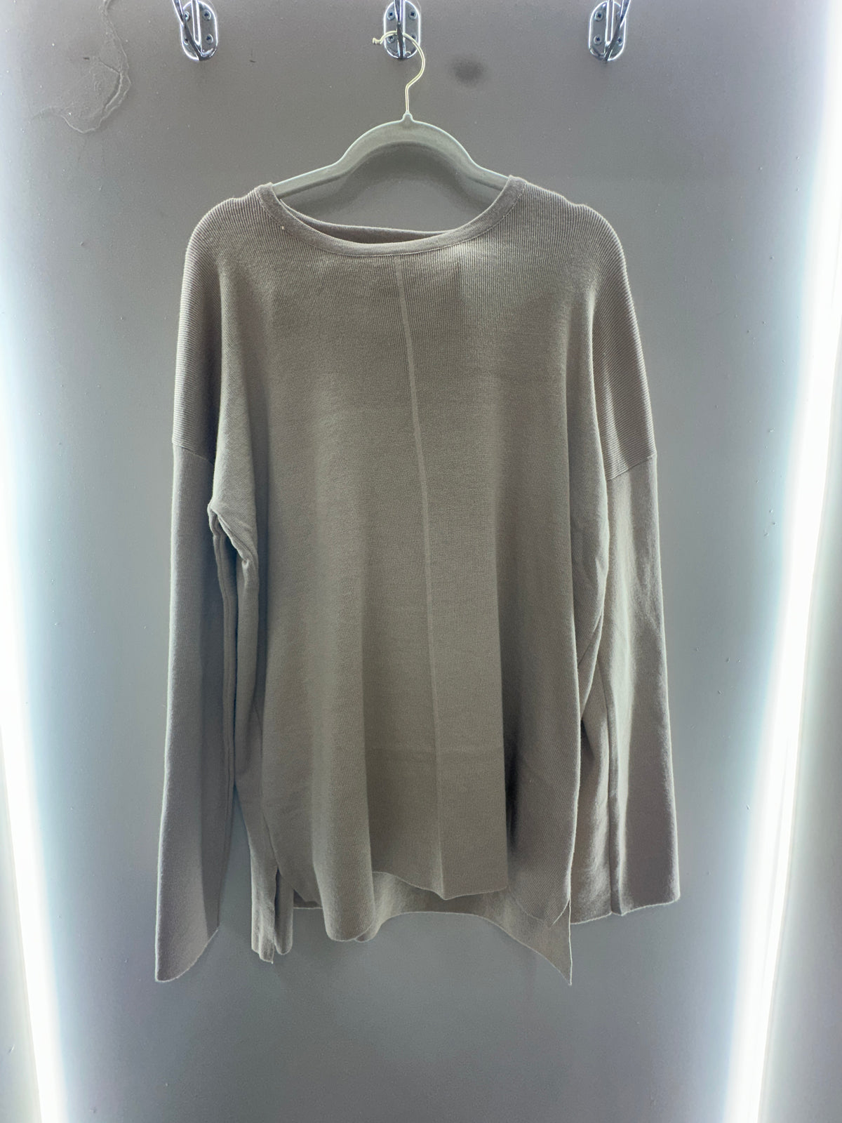 Oversized Co-Ord Knit Sweater – Taupe