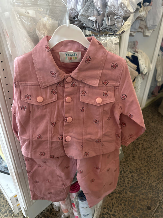 Jean pink flower girls