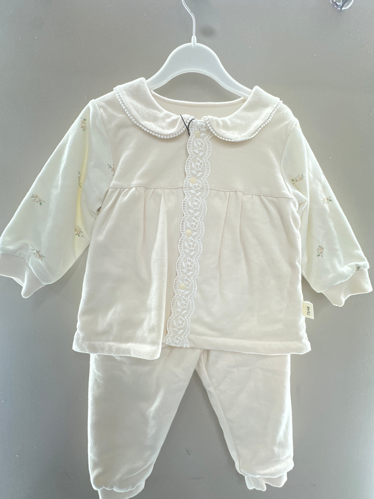 Soft Pink Lace Baby Set