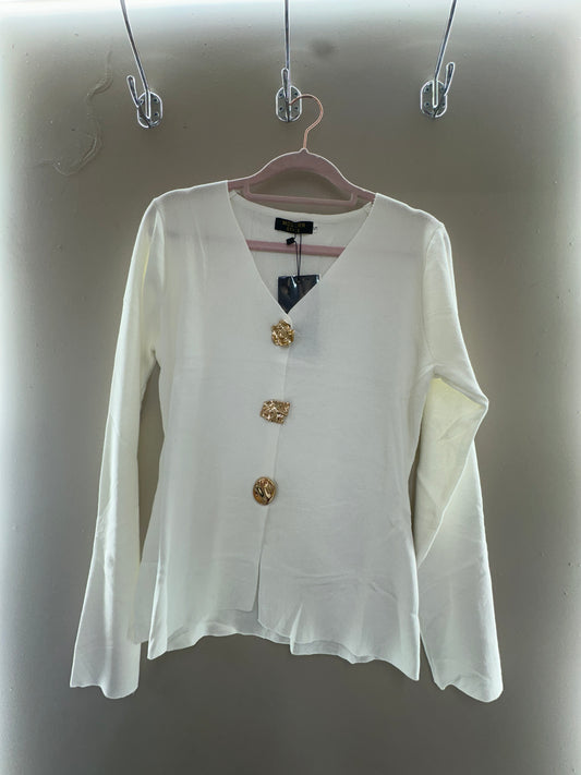 Luxe Button Knit Cardigan