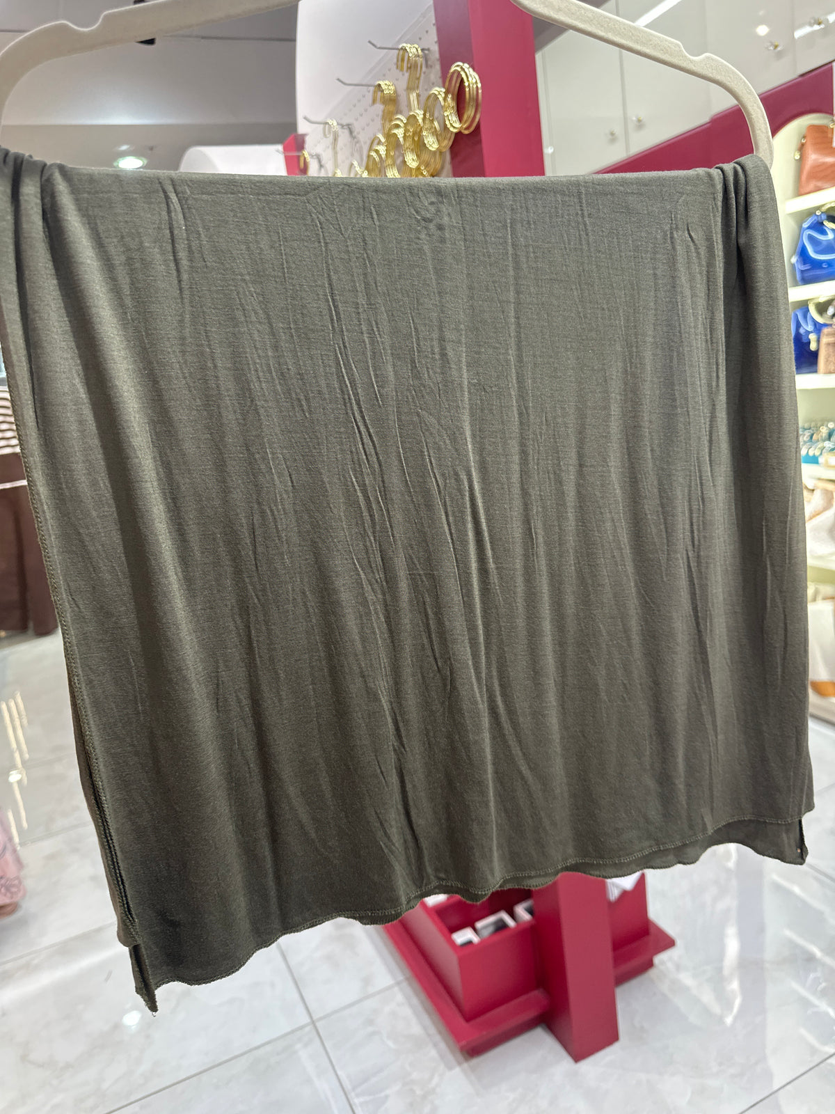 Jersey Scarf - Olive Grey