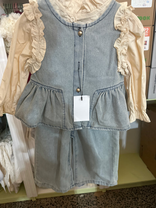 Denim kids 2 piece set
