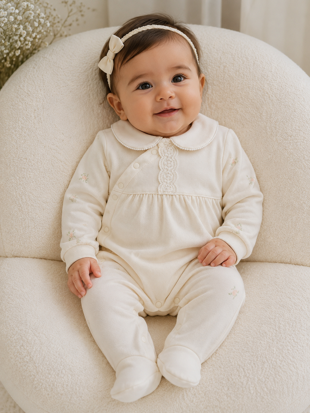 Collared Long Sleeve Romper
