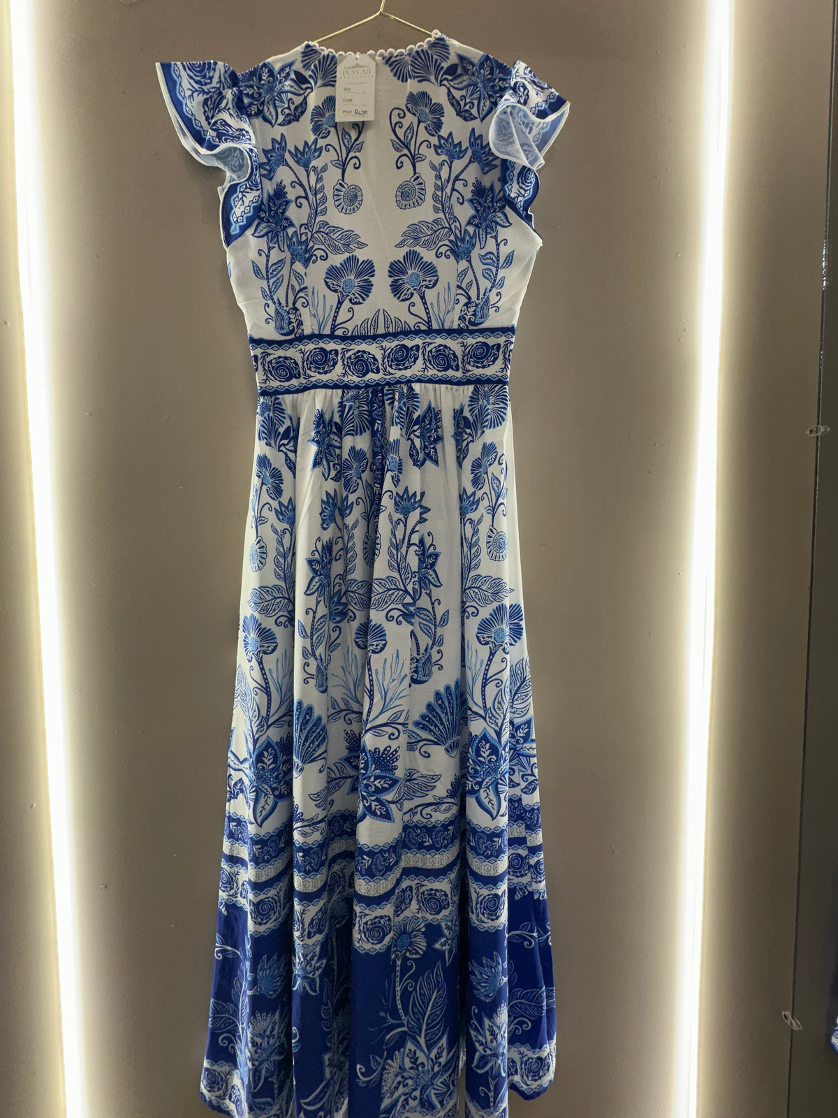 Santorini Blue Blossom Dress