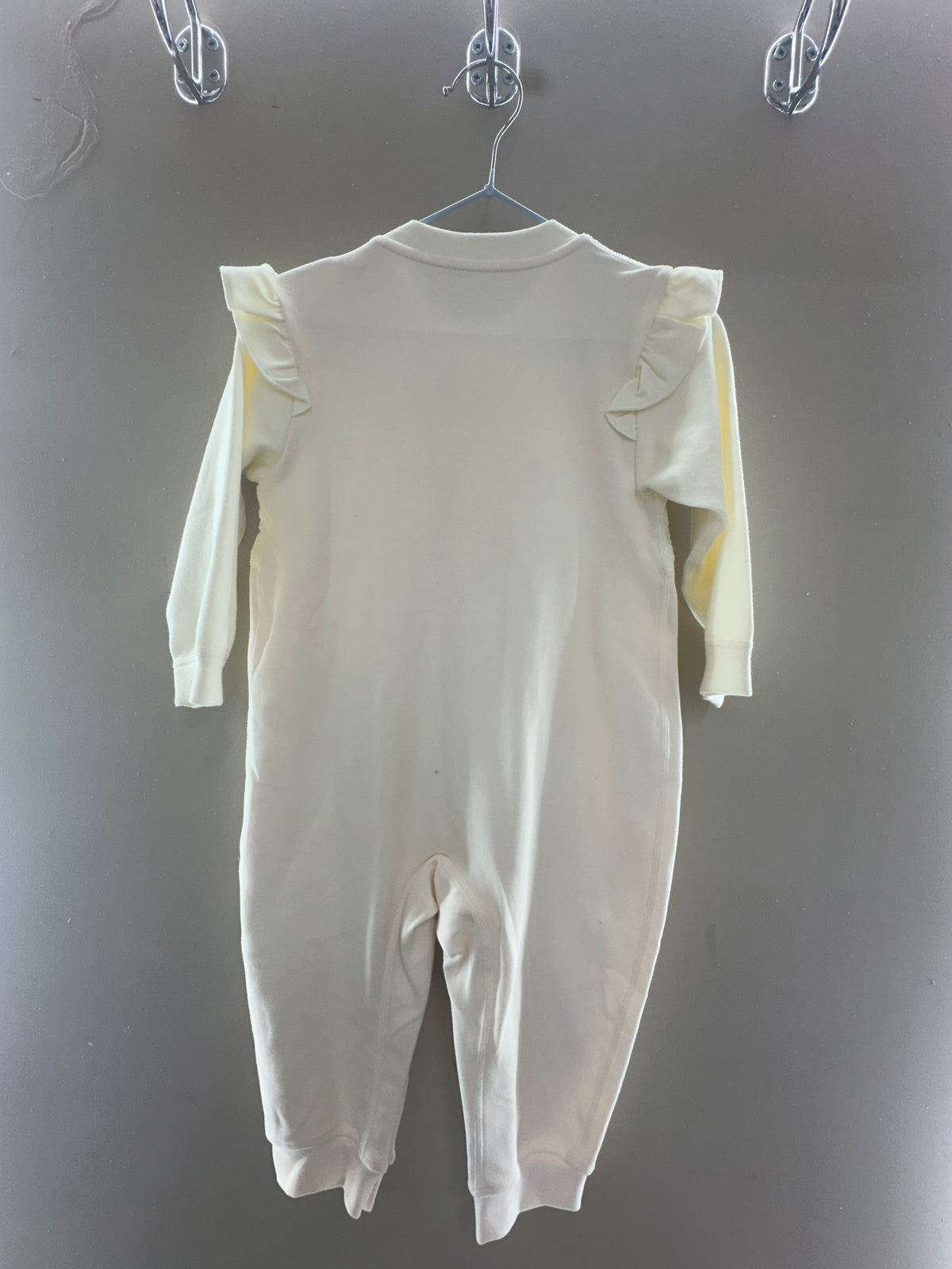 Soft Pink Embroidered Baby Romper