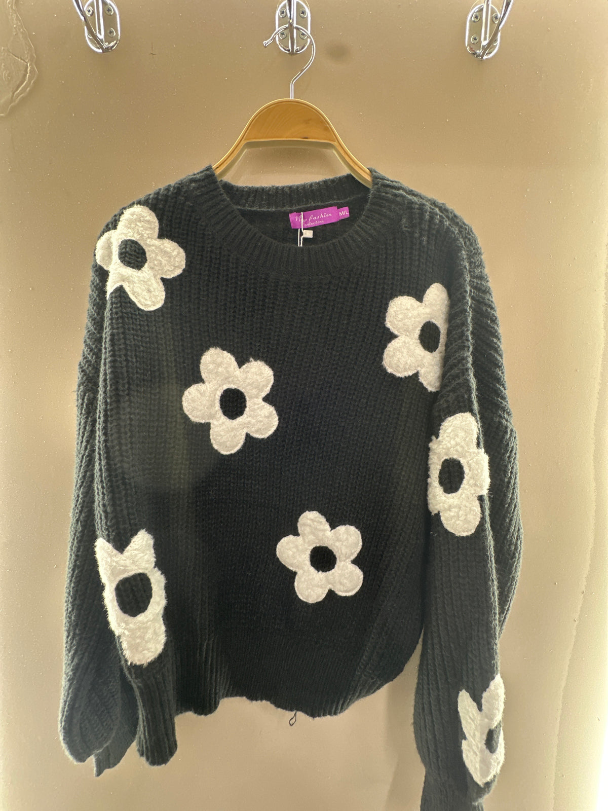 Floral Knit Cardigan