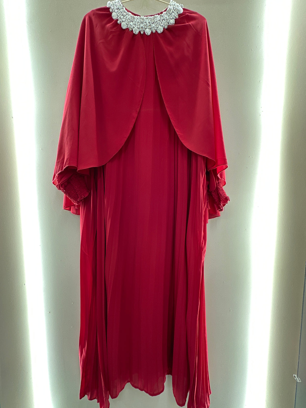 Duchess Pearl Cape Dress