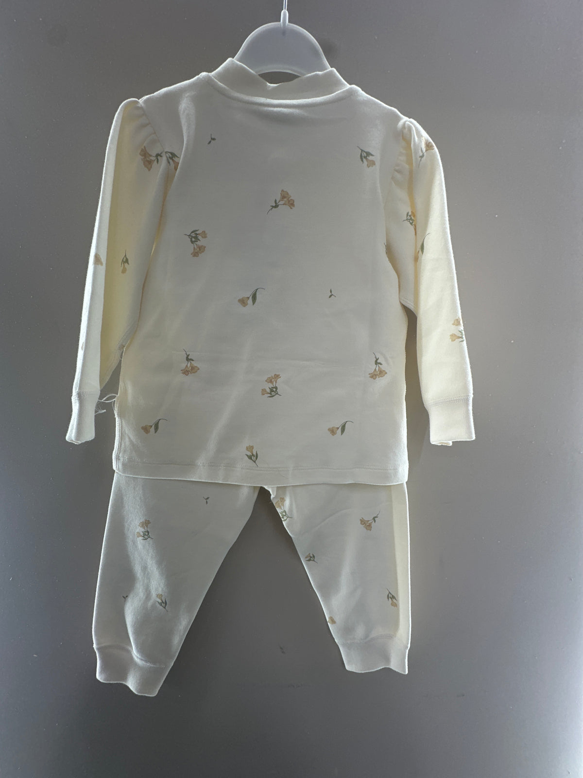 Cream Floral Baby Set