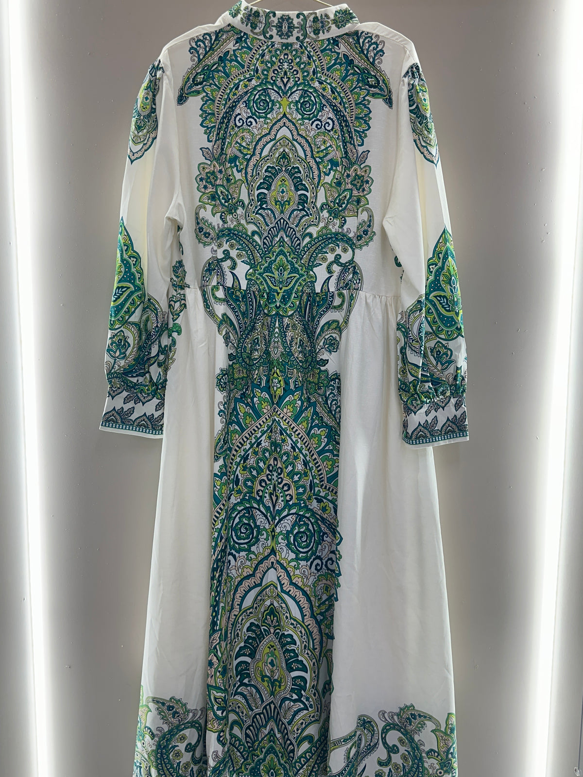 Emerald Paisley Maxi Dress