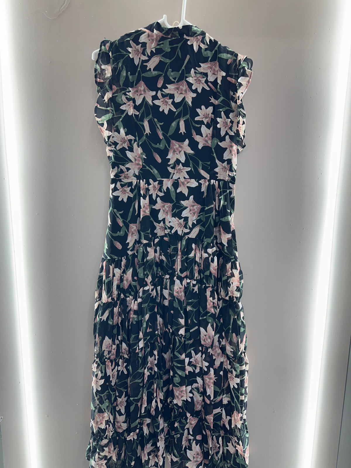Midnight Lily Tiered Maxi Dress