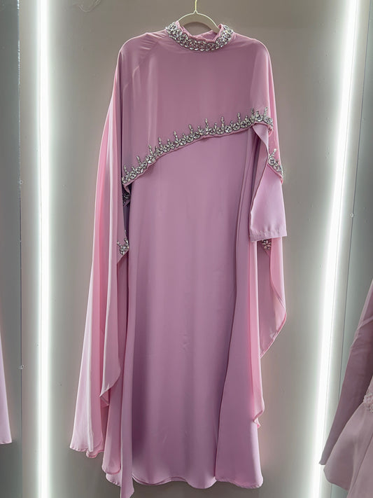 Crystal Cape Maxi Dress