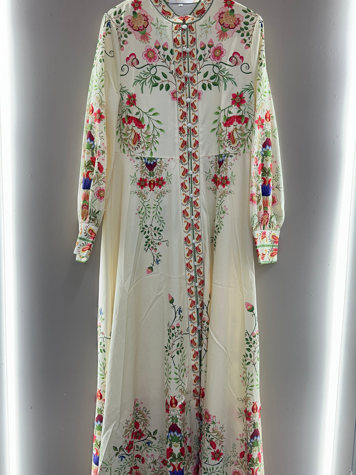 Embroidered Garden Maxi Dress