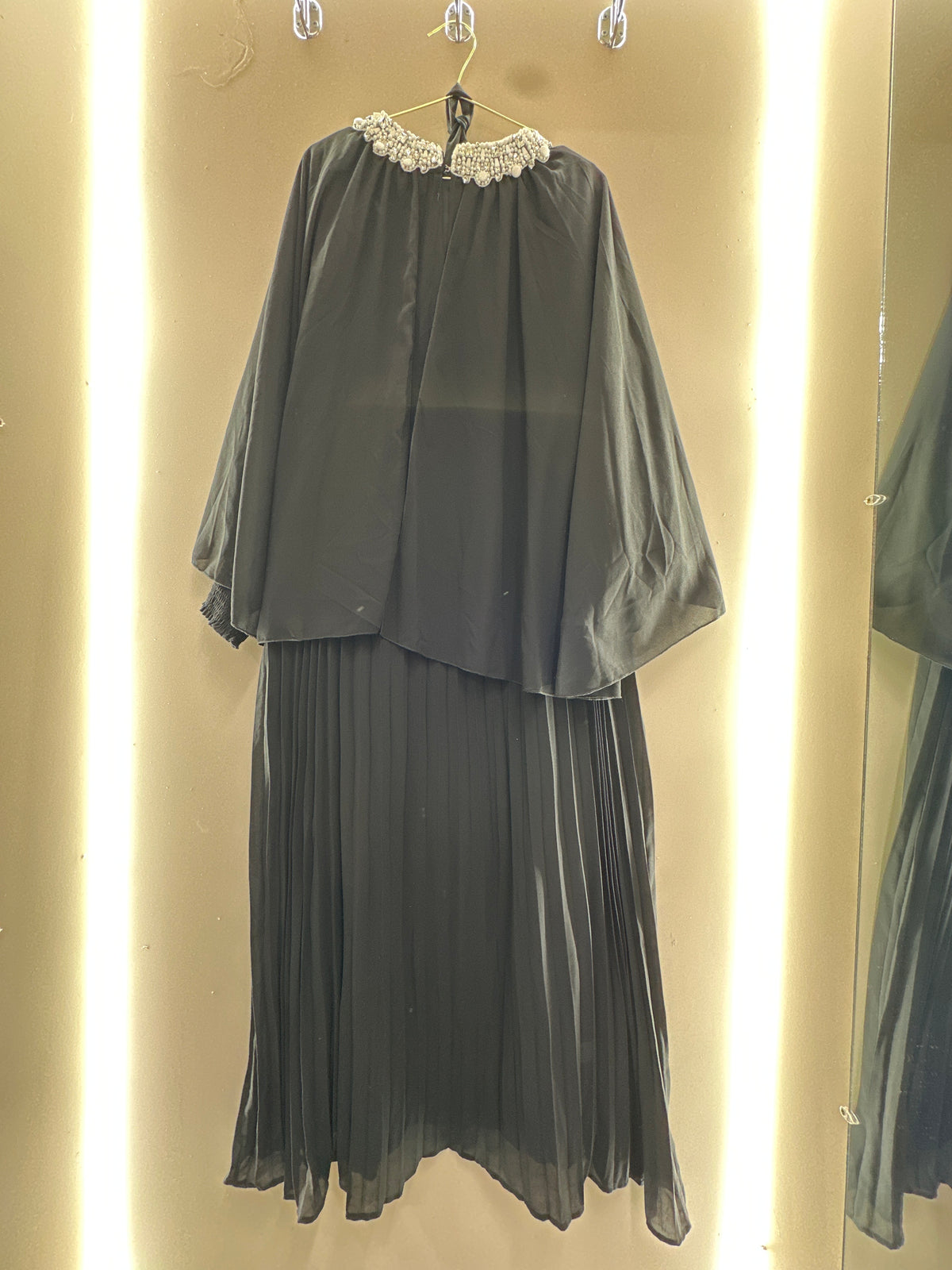 Duchess Pearl Cape Dress