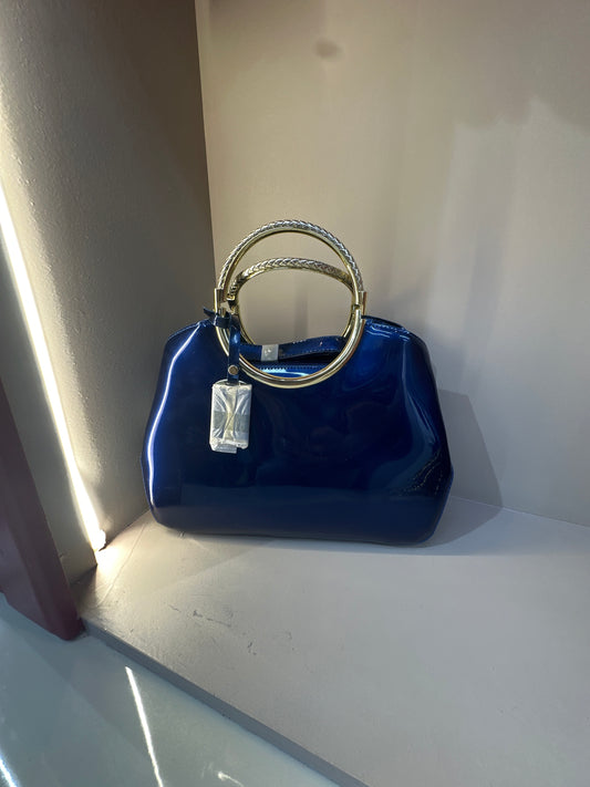 Royal Blue Gloss Handbag