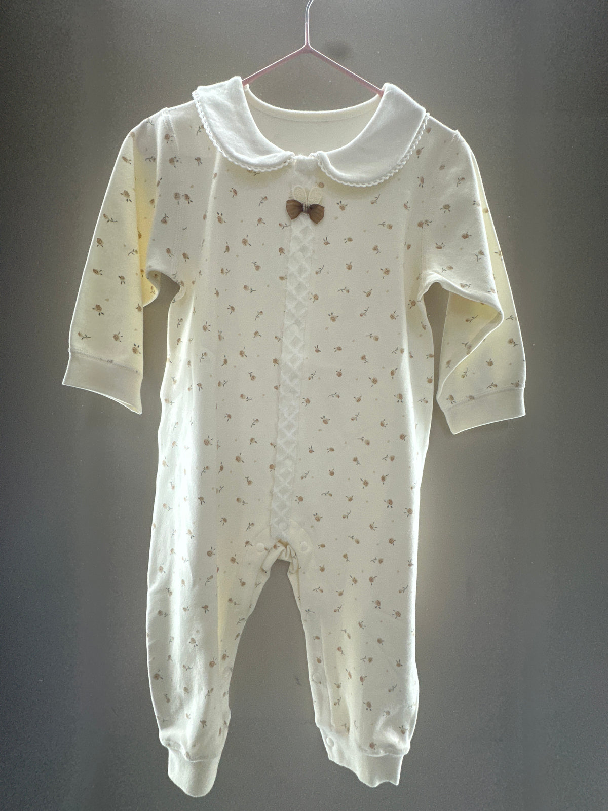 Blush Floral Baby Romper