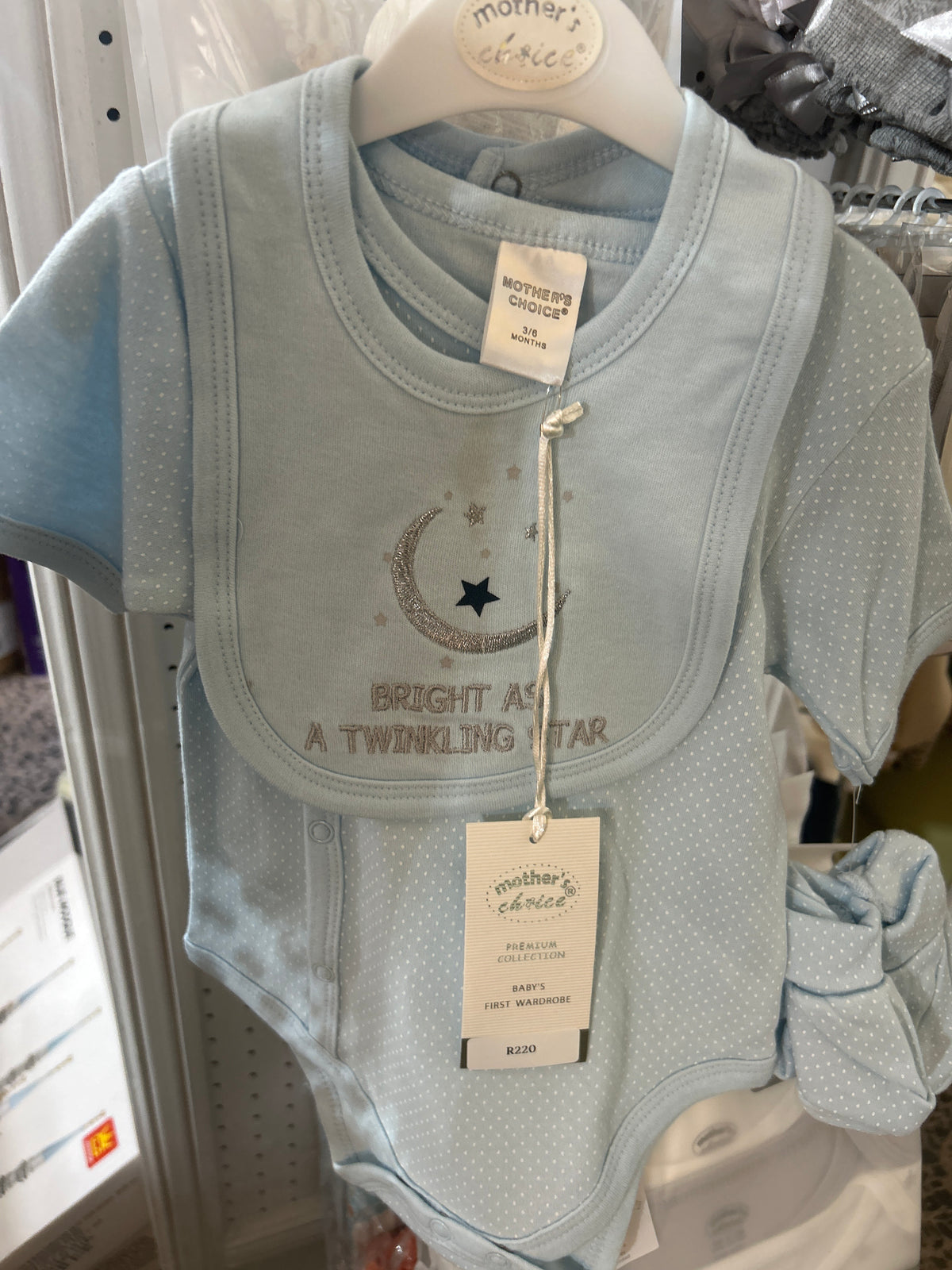 Baby blue romper boys