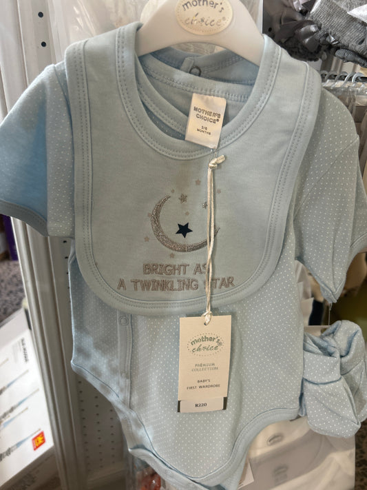 Baby blue romper boys