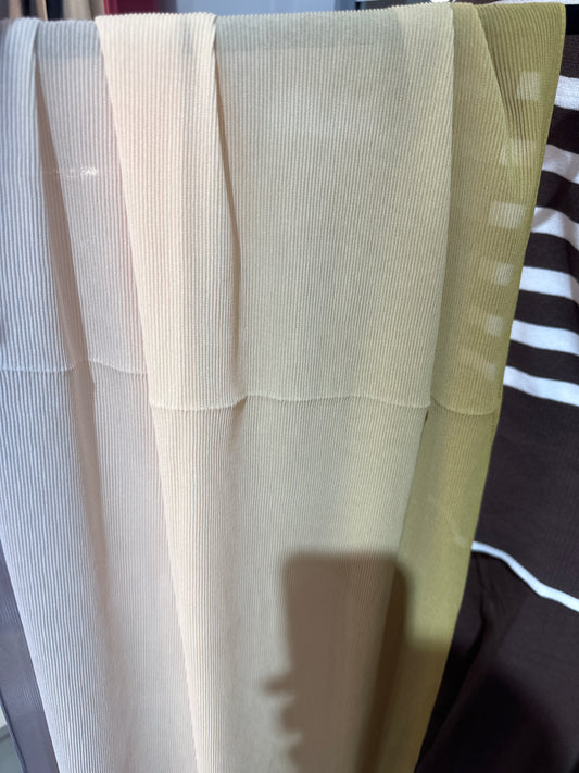 Ombre Crimped - Butter Cream