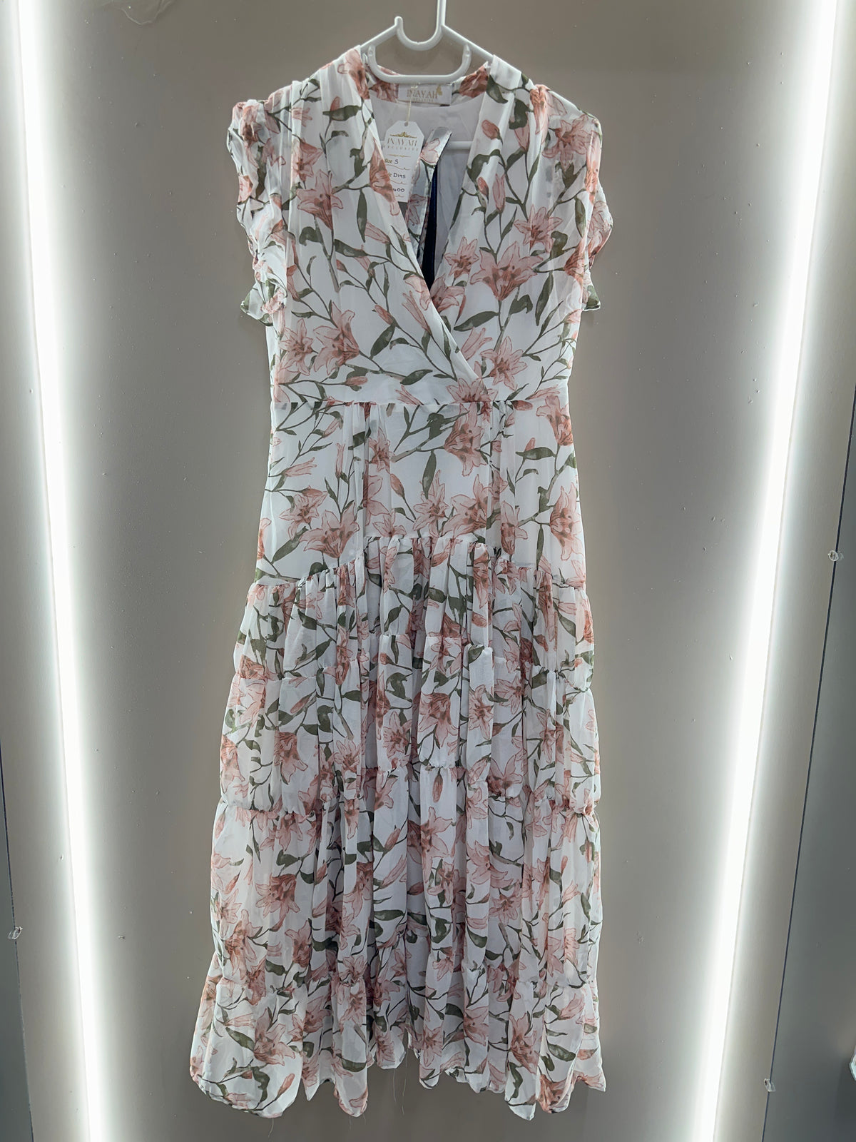 Blossom Breeze Belted Midi Dress