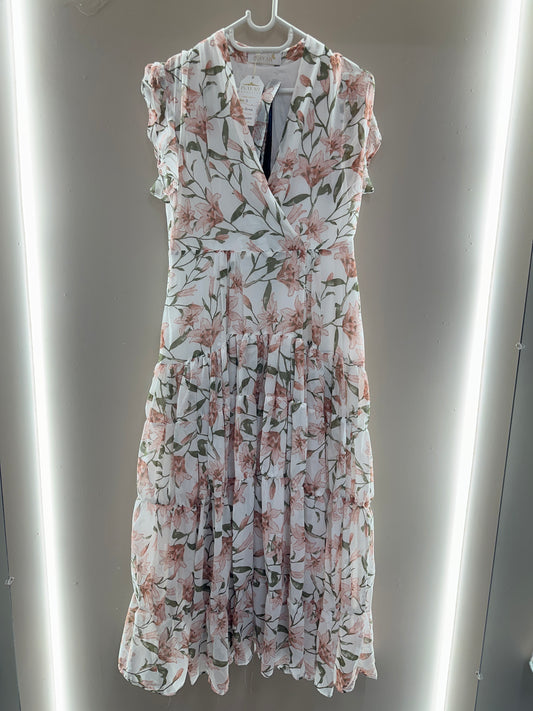 Blossom Breeze Belted Midi Dress