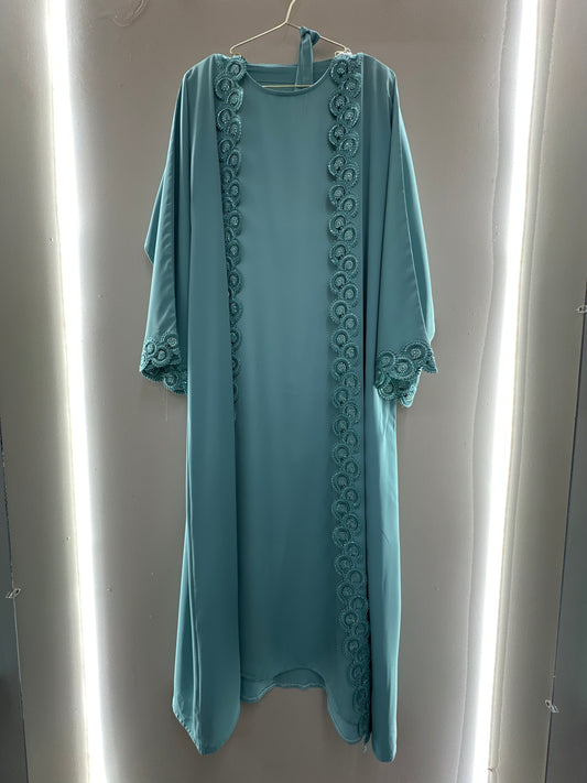 Azure Arabesque Two-Piece Set