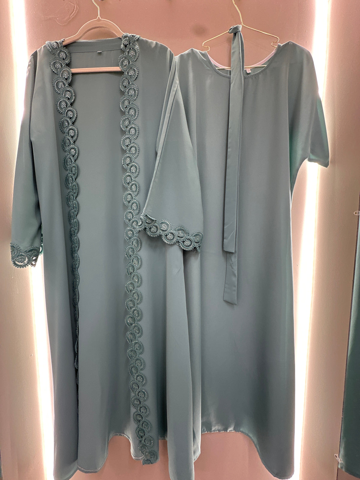 Azure Arabesque Two-Piece Set