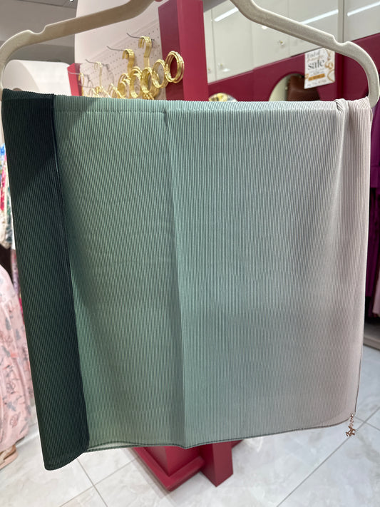 Ombre crimped - Sage Mist