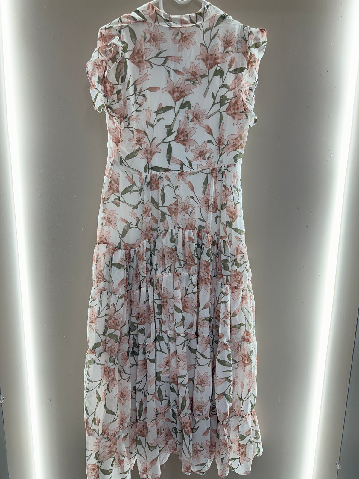 Blossom Breeze Belted Midi Dress